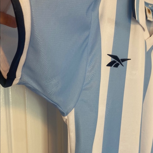 1999-2000 Reebok Official Argentina White and Blue AFA Soccer/Futbol Jersey - Picture 5 of 9
